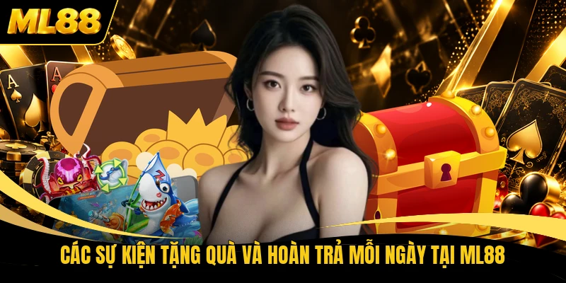 Các sự kiện tặng quà và hoàn trả mỗi ngày tại ML88